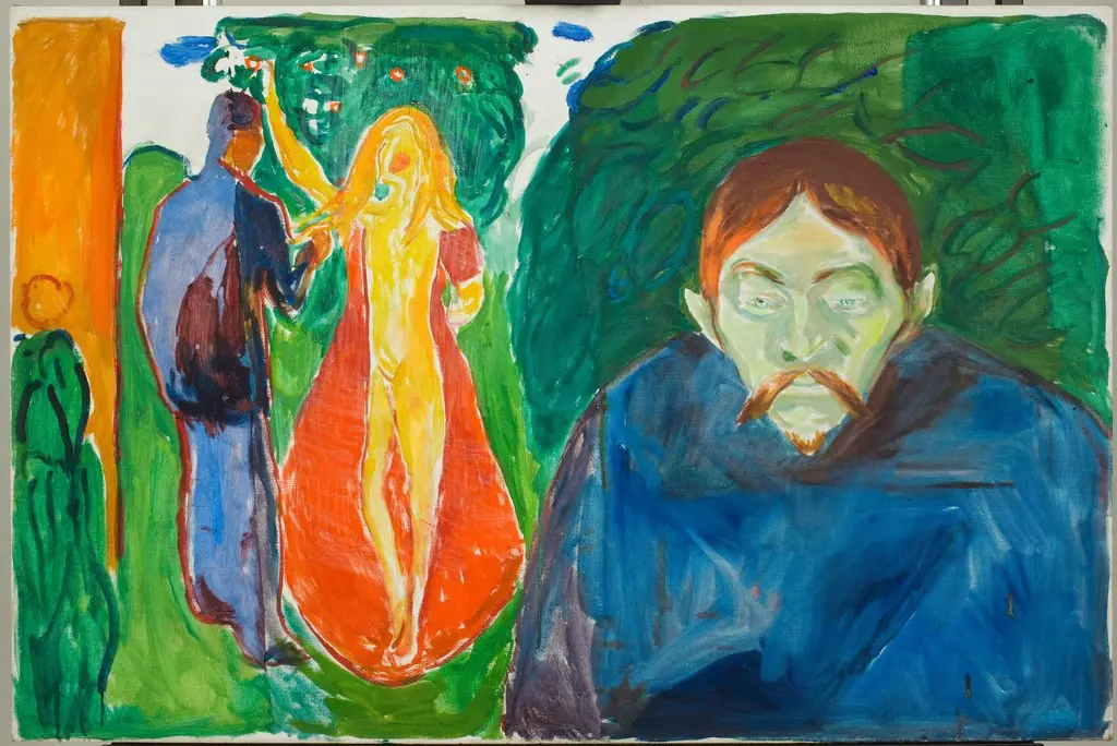 Jealousy, by Edvard Munch, oil, 1927