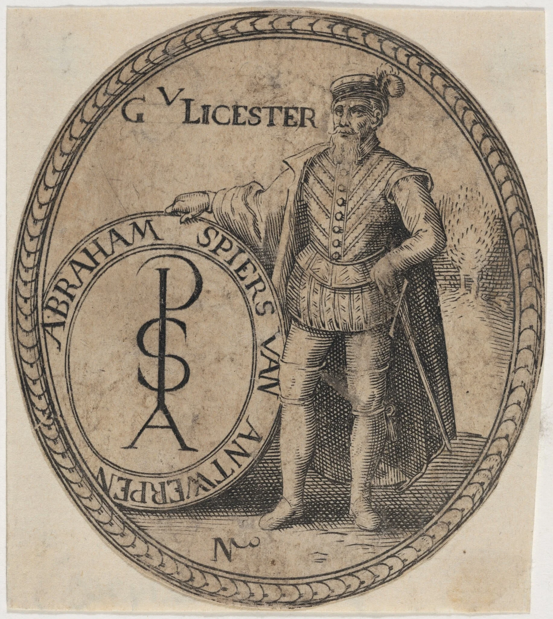Robert Dudley, Earl of Leicester, detail