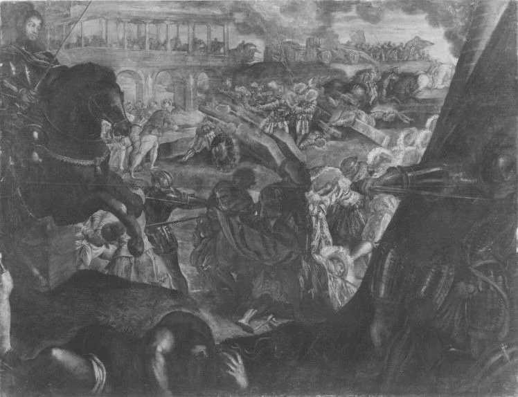 Gonzaga-Zyklus, II. Reihe, 3. Einnahme von Pavia, detail