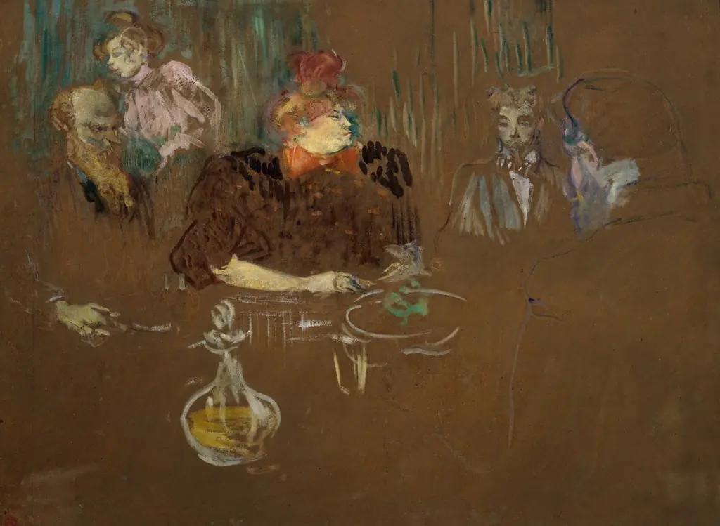 At the Table of Monsieur and Madame Natanson, by Henri de Toulouse-Lautrec, oil, 1900