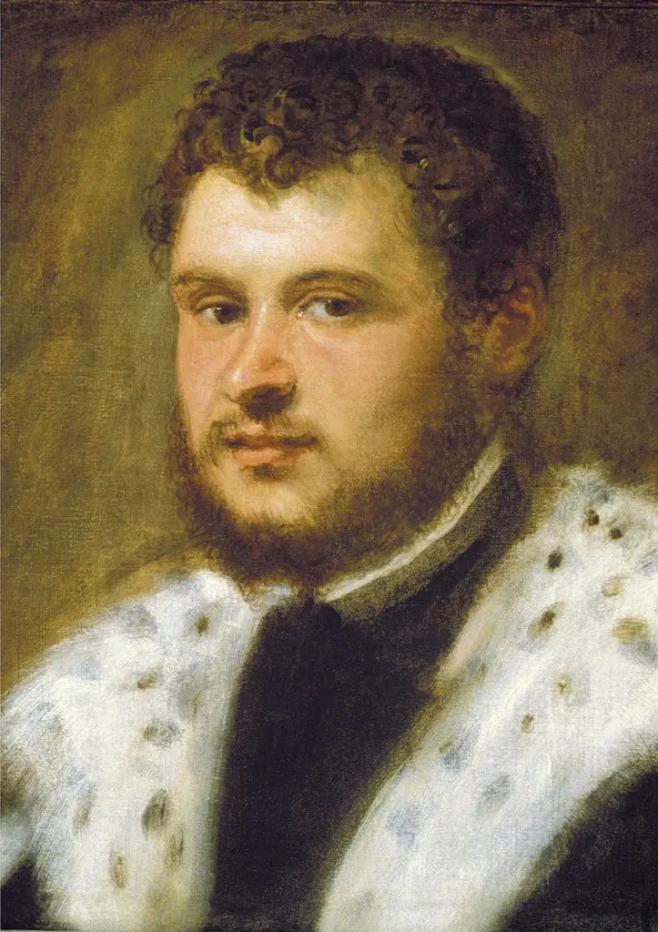 Young Man with a Beard, by Jacopo Tintoretto, oil, 1555