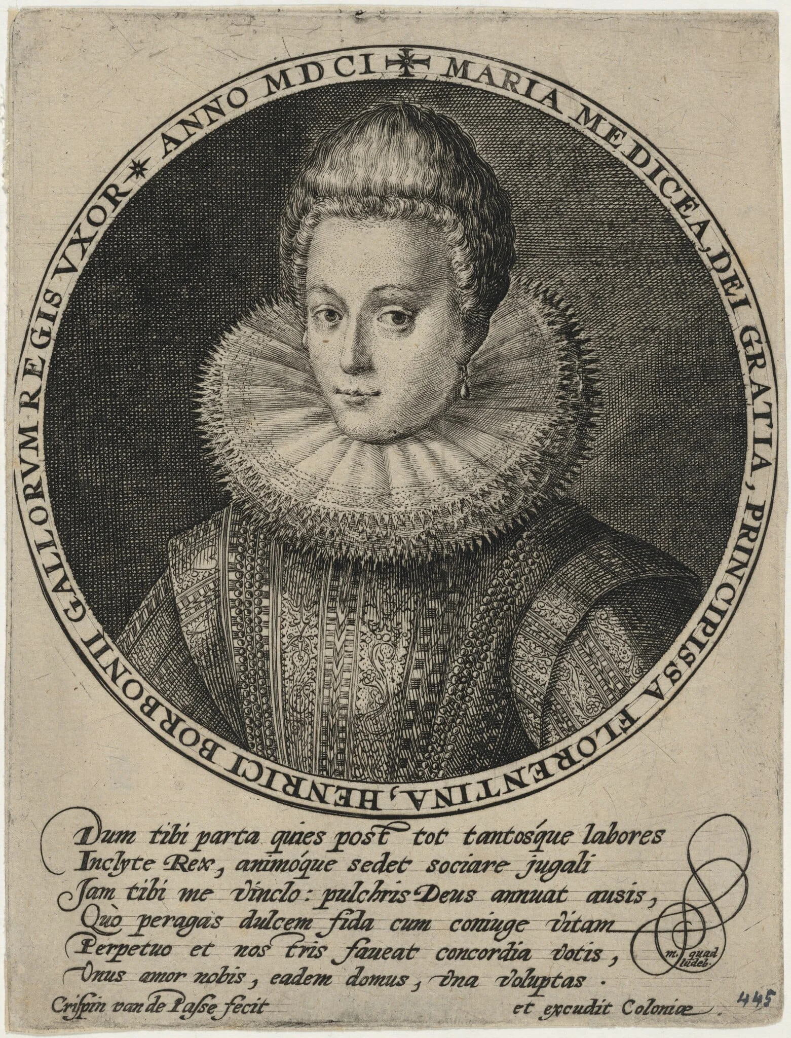 Marie de Medicis, Queen of France, detail