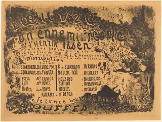 Un Ennemi du peuple, by Édouard Vuillard, ink, 1893