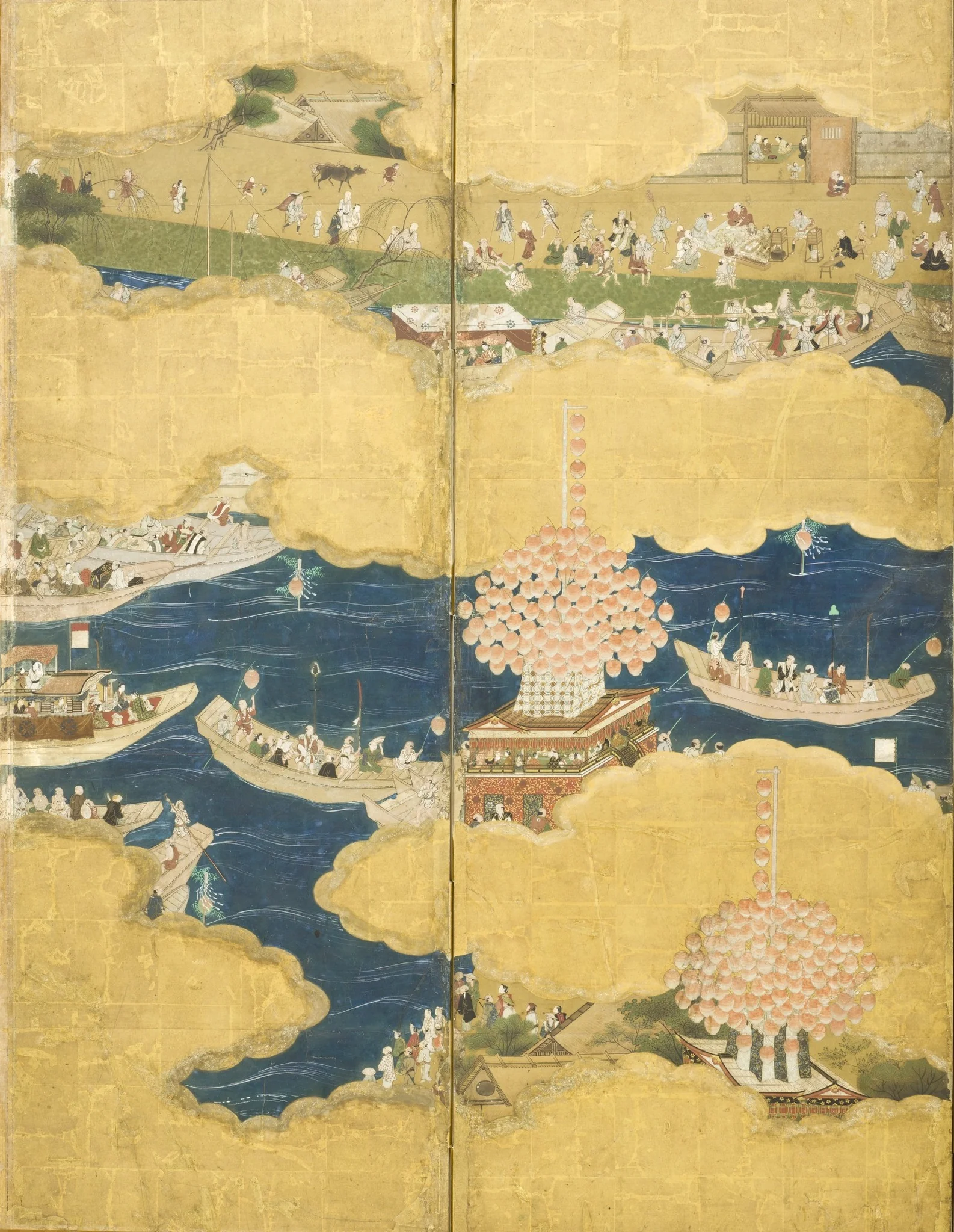 Night Festival of Tsushima Shrine, detail