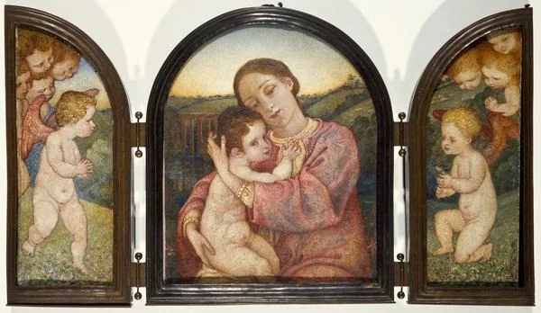 Triptych. Motherhood, detail