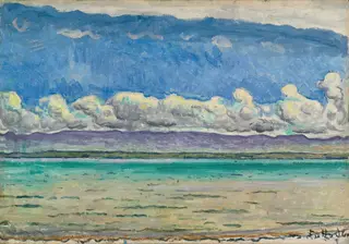 Lake, by Ferdinand Hodler, oil, 1911