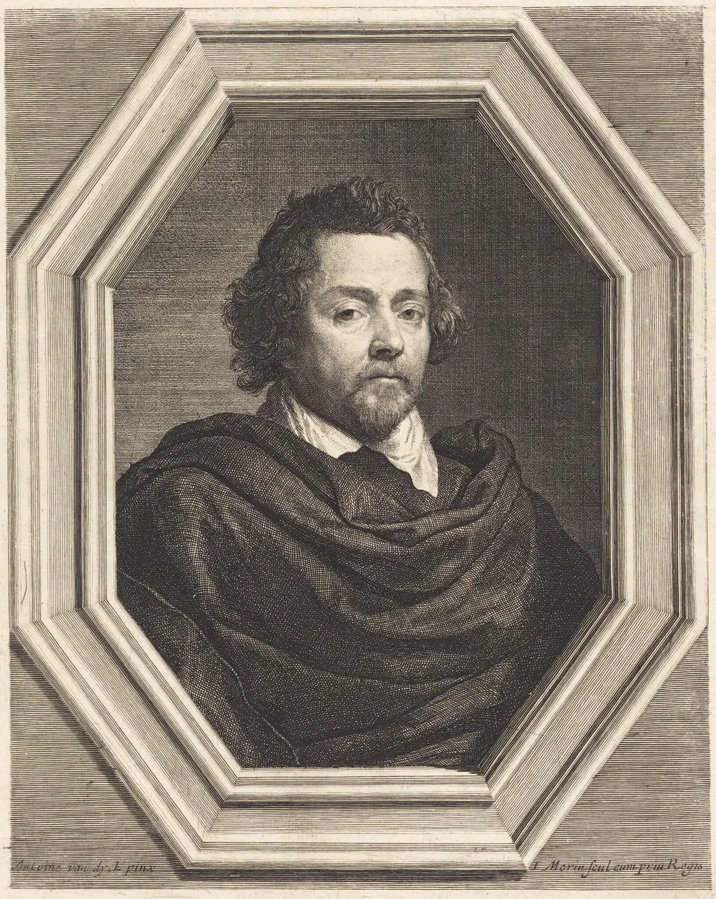 Nicolas Chrystin, by Jean Morin, ink, 1625