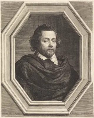Nicolas Chrystin, by Jean Morin, ink, 1625