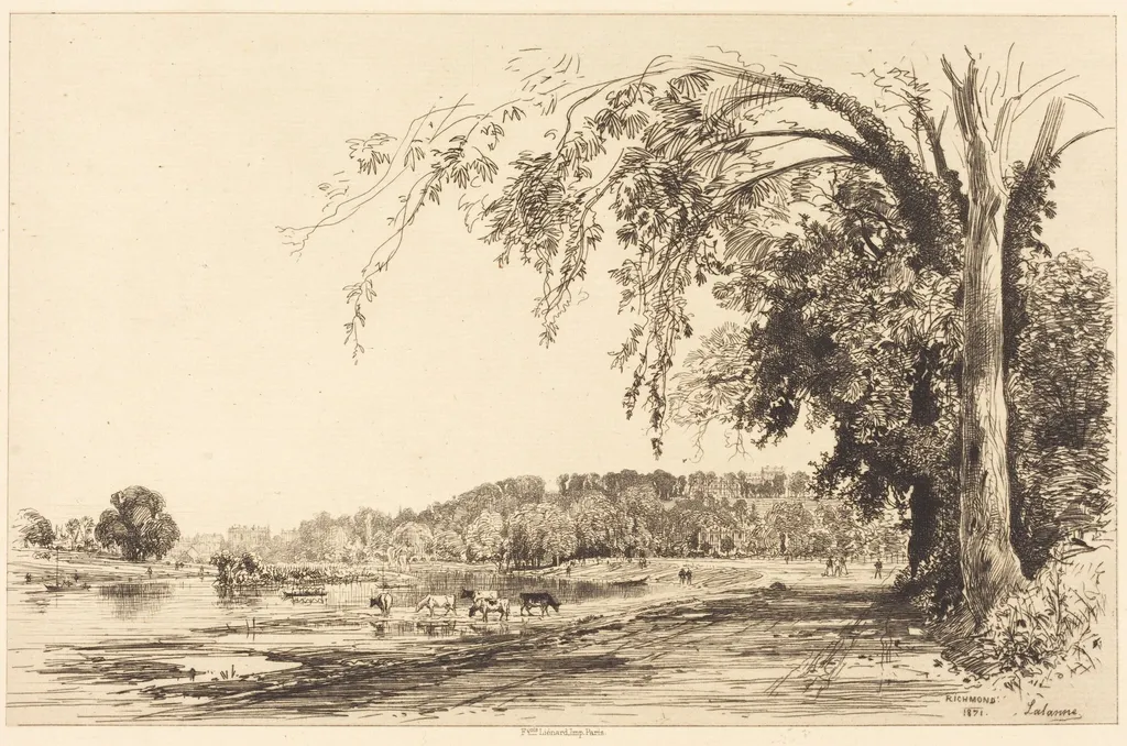 Richmond, by Maxime Lalanne, ink, 1871
