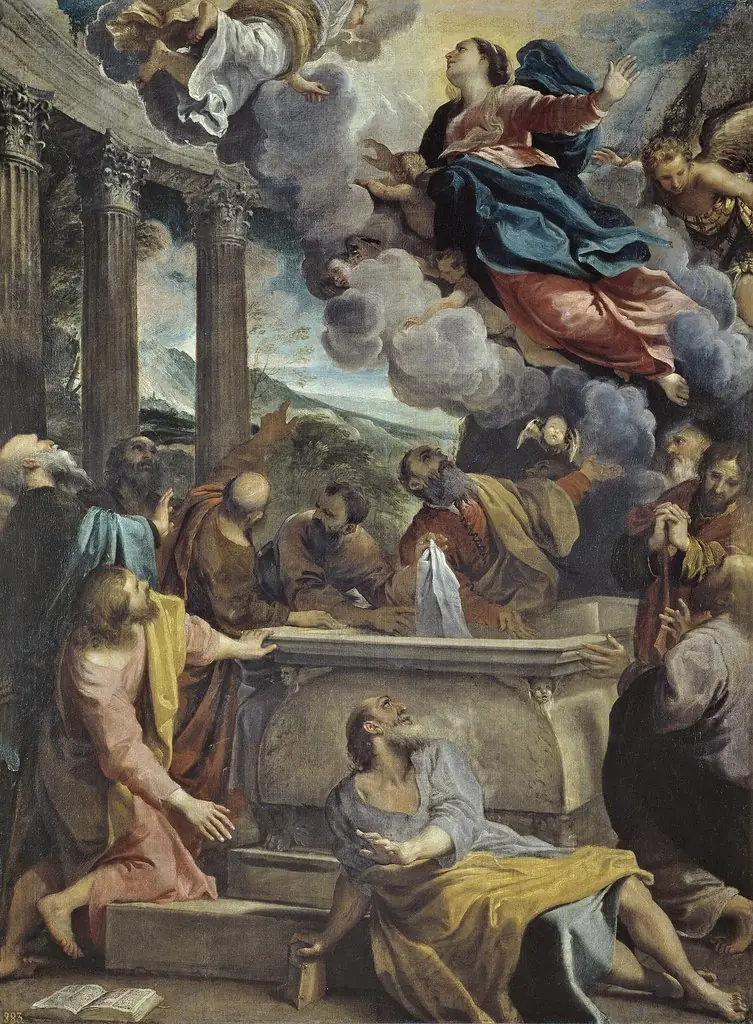 Assumption of the Virgin, by Annibale Carracci, oil, 1594