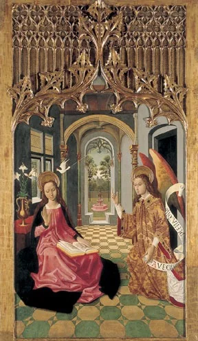 The Annunciation (Meister from Canapost), detail