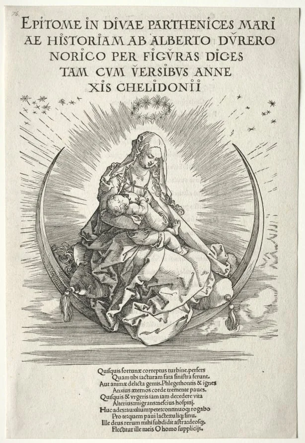 Life of the Virgin: Title Page, detail