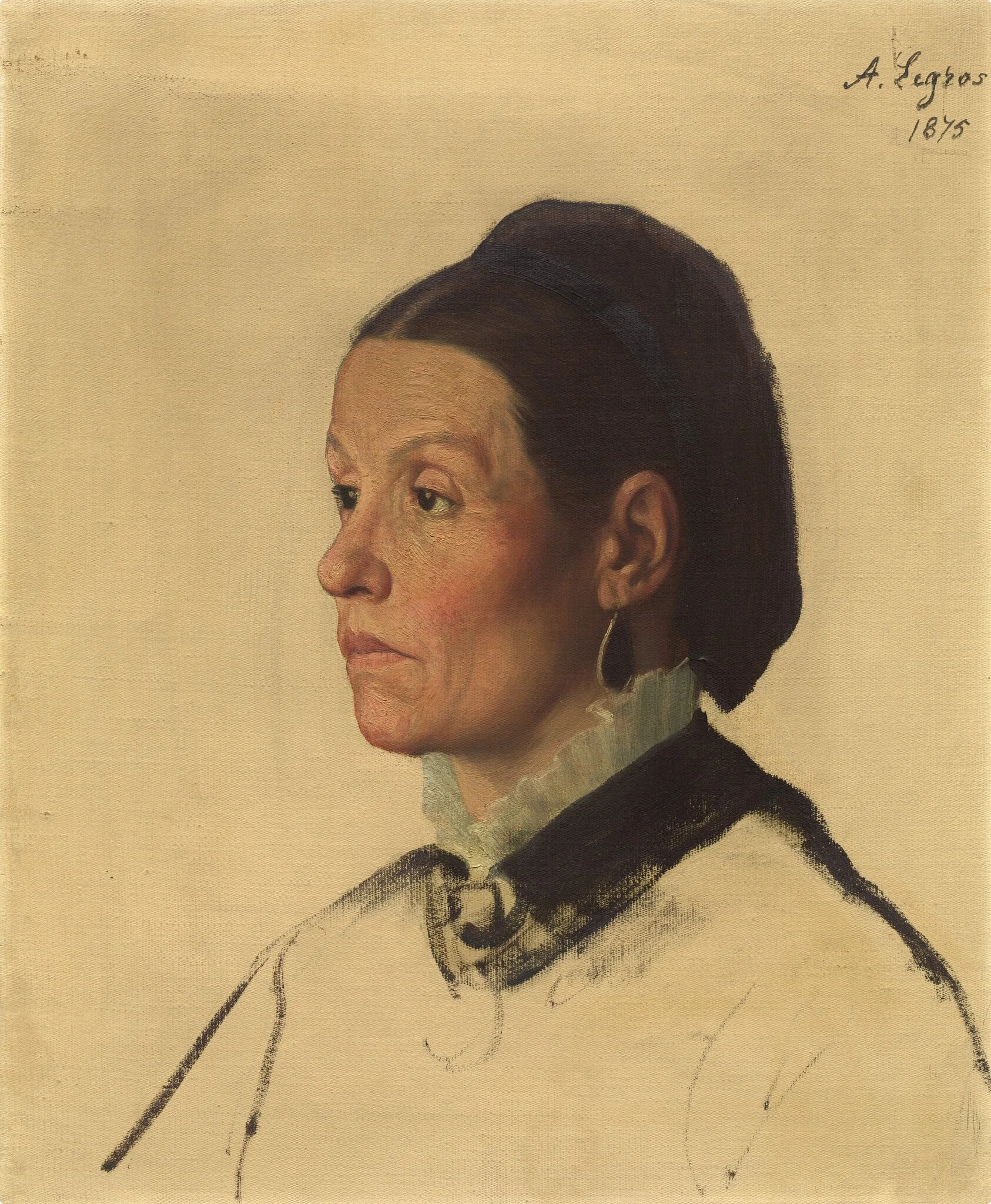 Portrait of a Woman, detail