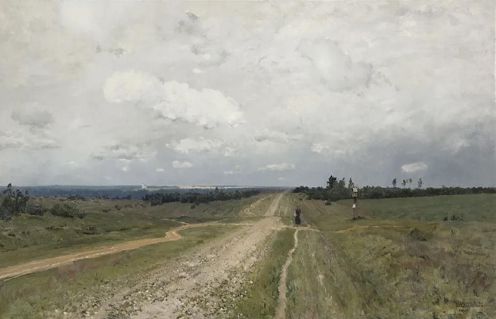 The Vladimirka, by Isaac Levitan, unspecified, 1896