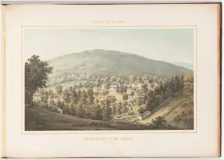 Rockbridge Alum Spring, by Edward Beyer, ink, 1857
