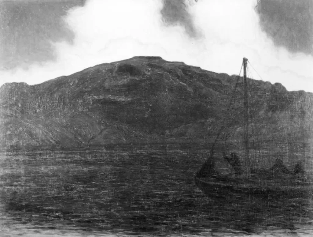 The Mountain, by Karl Nordström, oil, 1900