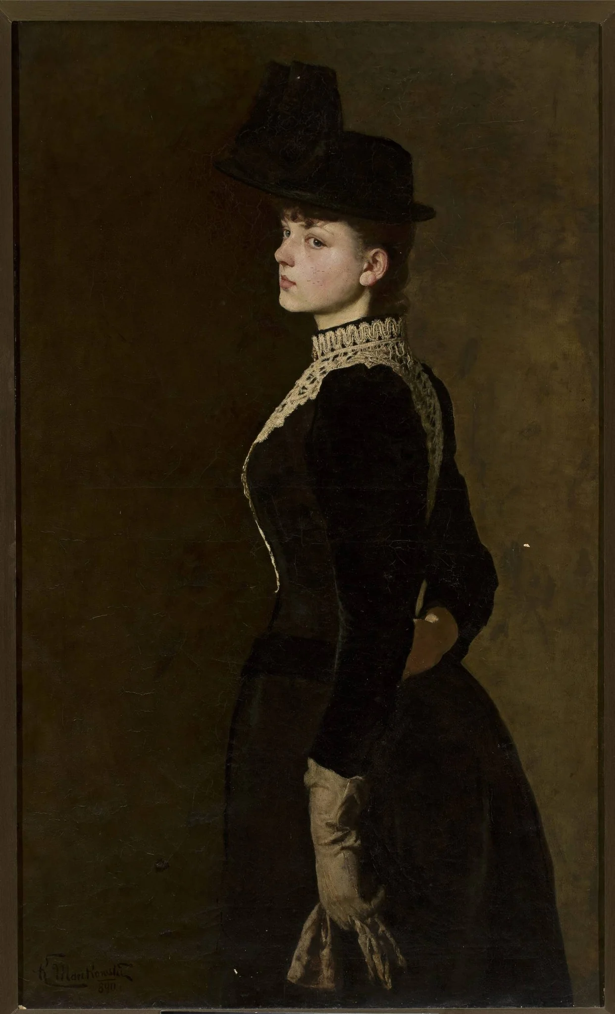 Portrait of artist’s sister, detail