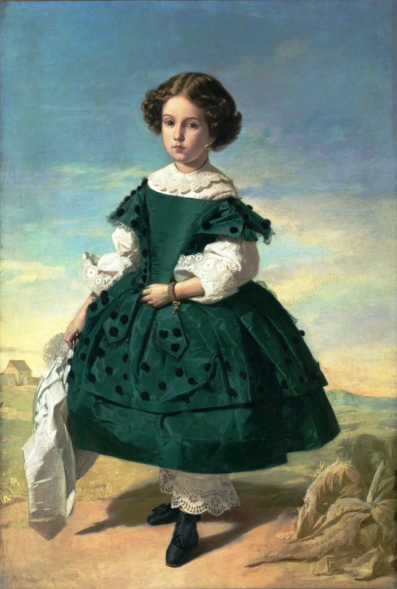Portrait of a girl, detail