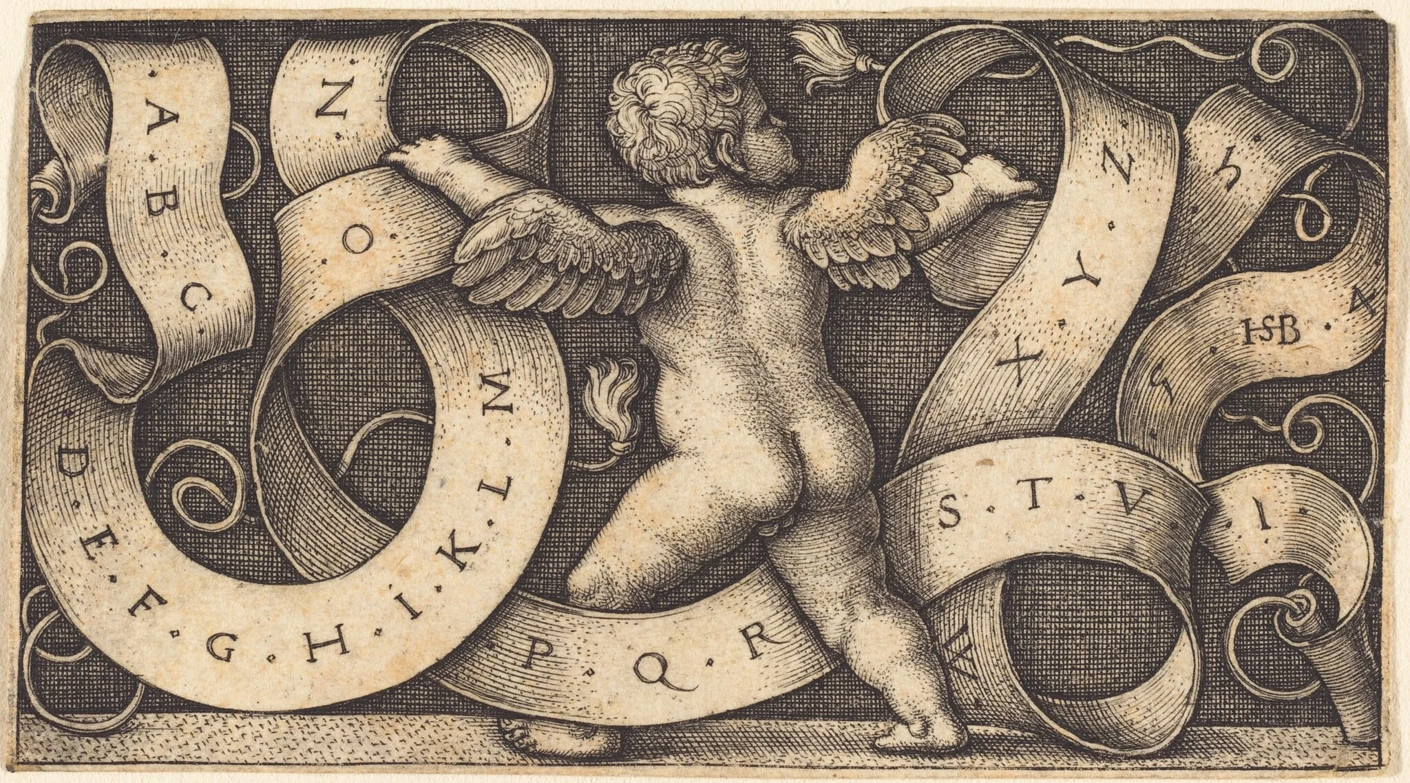 Genius with Alphabet, detail