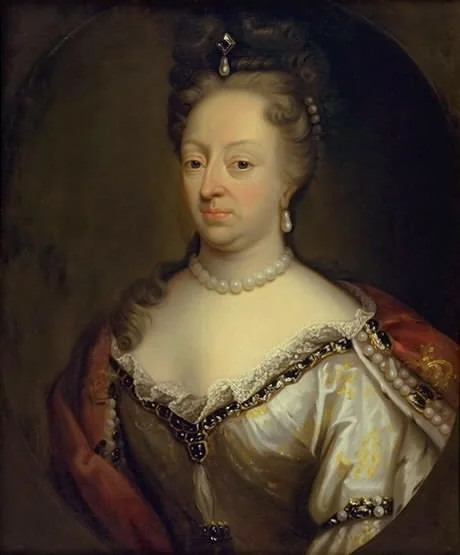 Queen Charlotte Amalie (1650-1714), detail