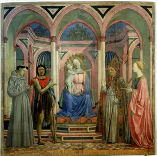 Santa Lucia de' Magnoli Altarpiece, by Domenico Veneziano, tempera, 1445