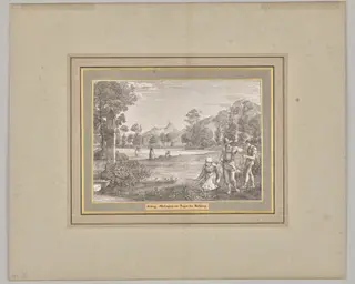 Friday. Meadow Plan in Front of Aigen Near Salzburg, by Ferdinand Olivier, 1820