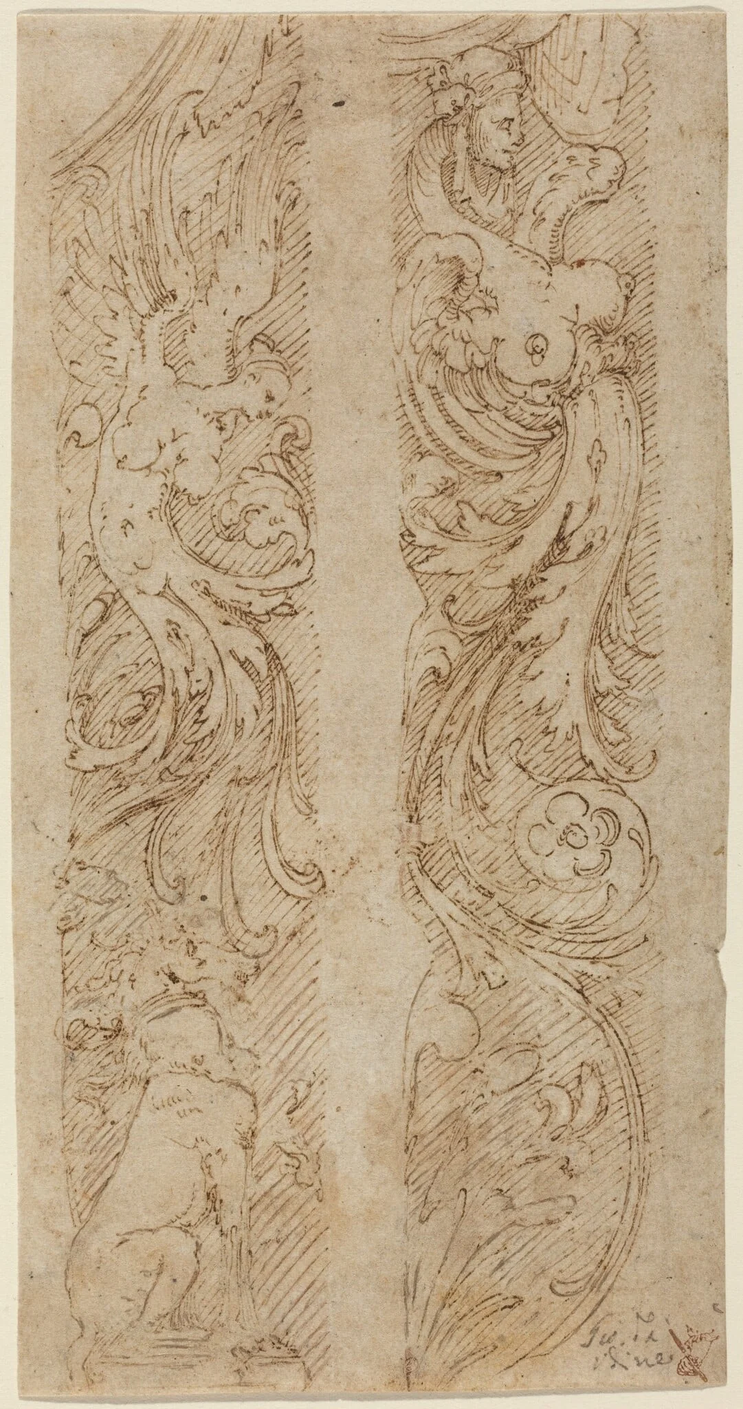 Grotesque Decorations for Wall Panels, detail