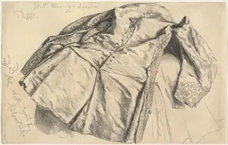 The Vest of August the Strong, by Adolph Menzel, graphite, 1840