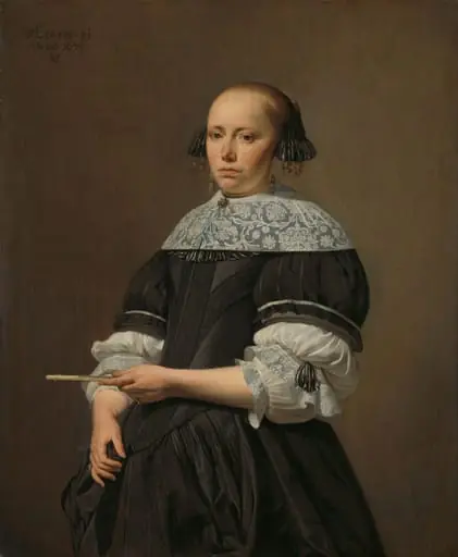 Portrait of Elisabeth Pietersdr Kessels (1640-1717), by Caesar van Everdingen, unspecified, 1671