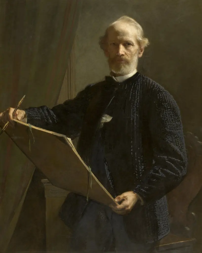 Self Portrait, by Eduard Bendemann, oil, 1892