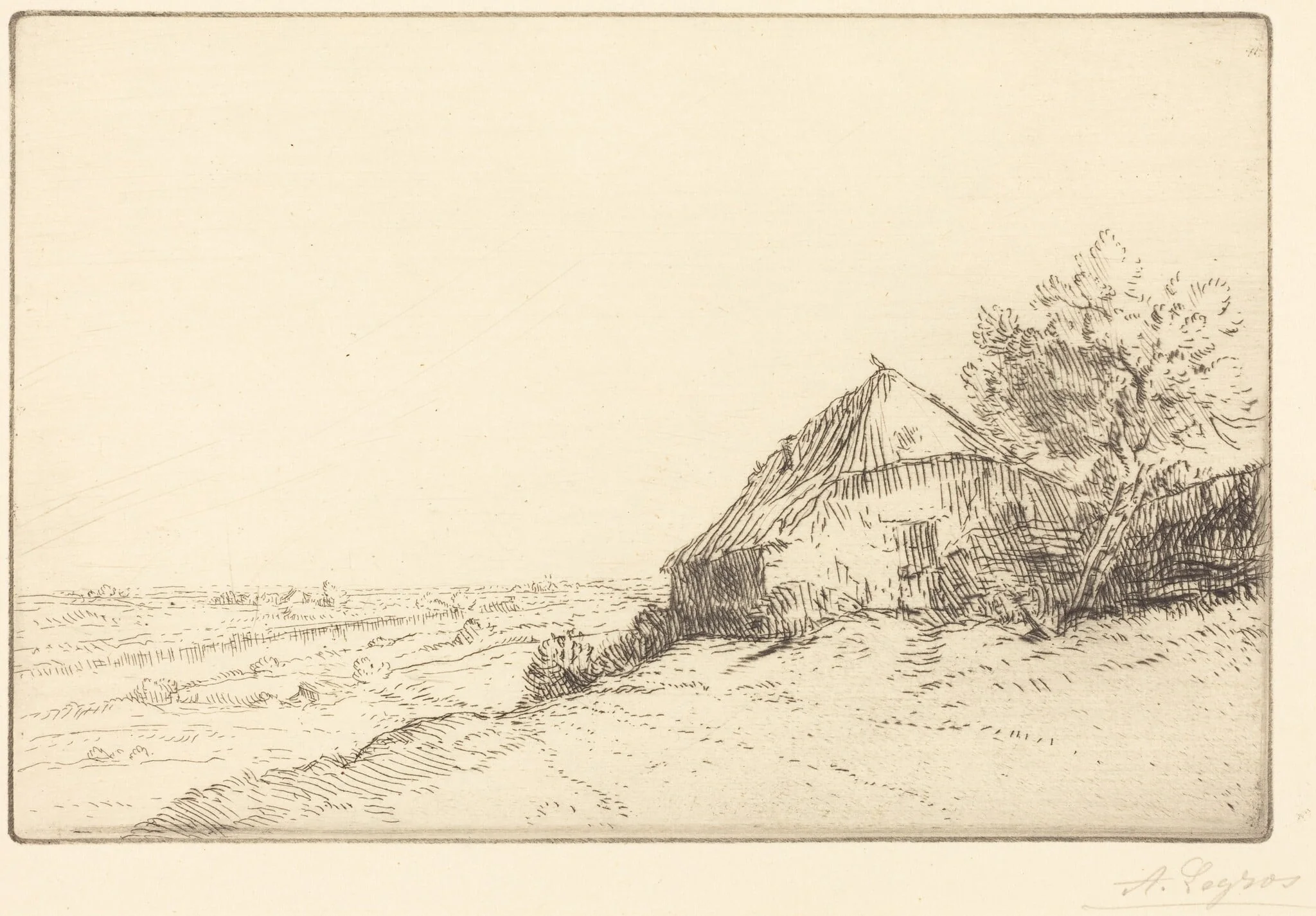 Hovel on a Hillside (Masure sur la colline), detail