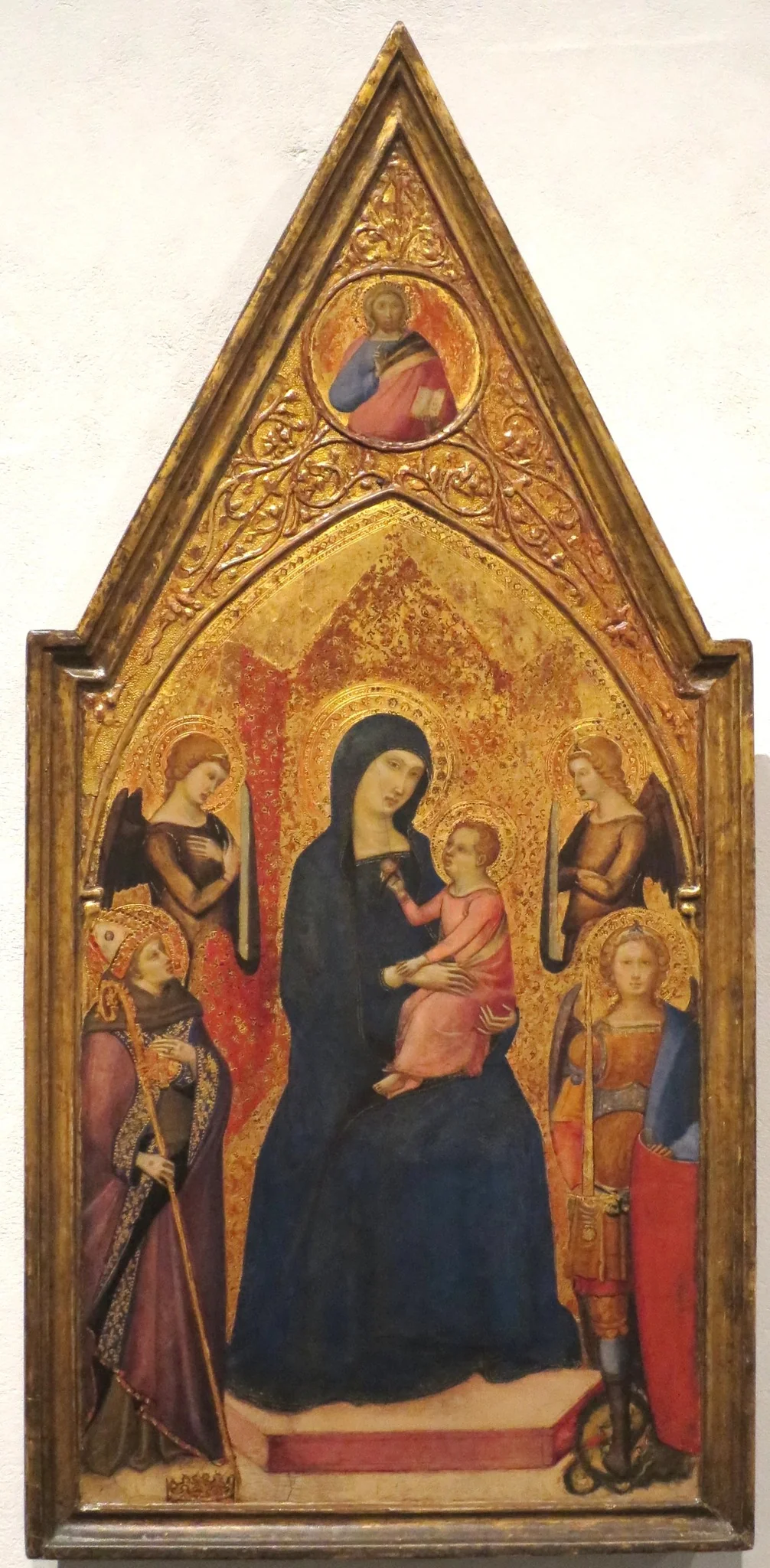 Virgin and Child with Sts. Louis of Toulouse and Michael, detail