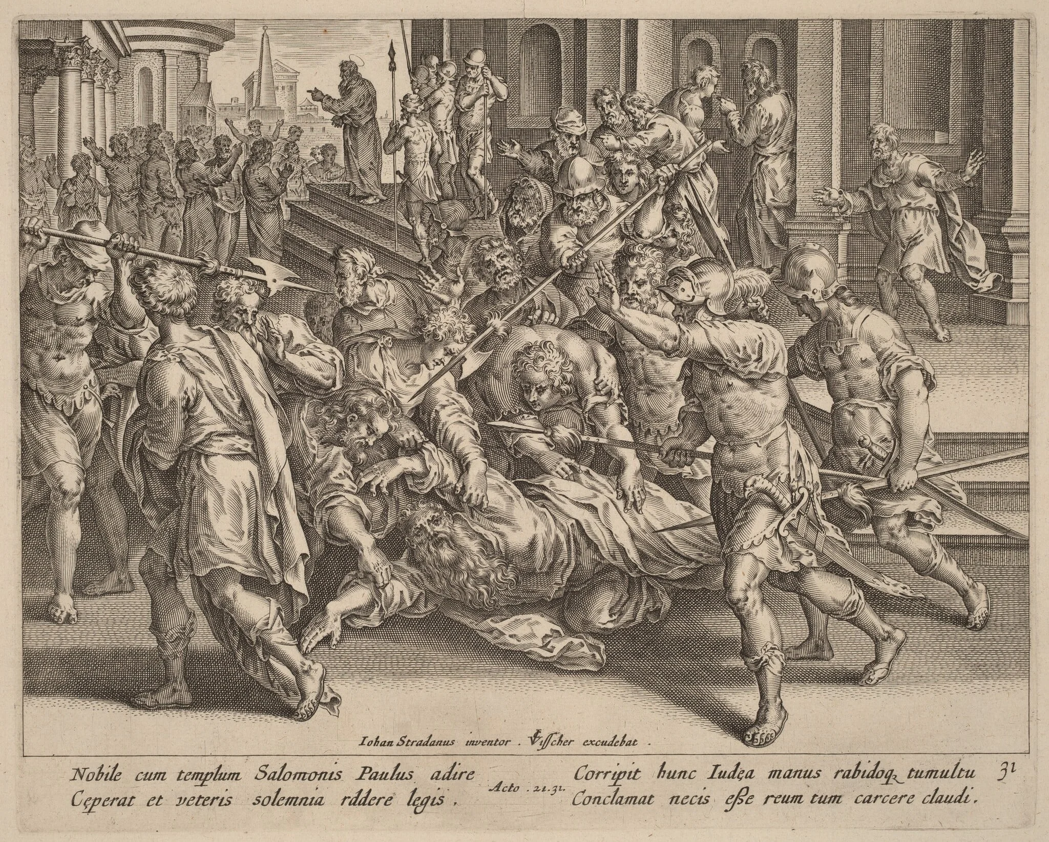 The Arrest of Saint Paul, detail