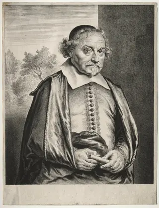 Justus Vondel, by Jan Lievens, 1647