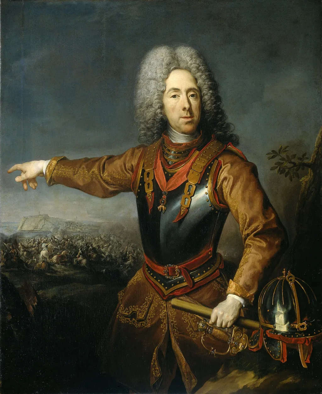 Portrait of Eugene, Prince of Savoy, by Jacob van Schuppen, oil, 1718