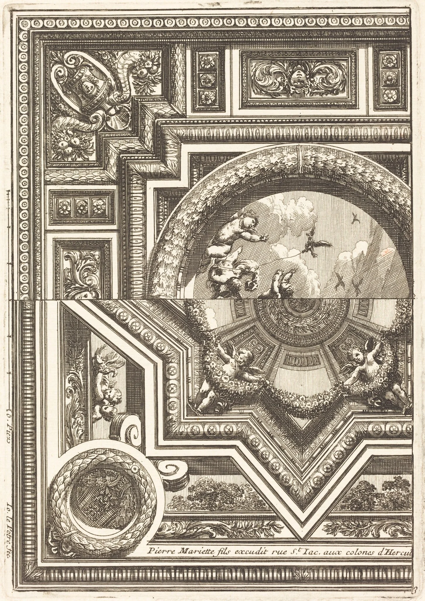 Quarts de plafons, detail