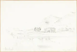 Tan y Bwlch, by John Linnell, graphite, 1837