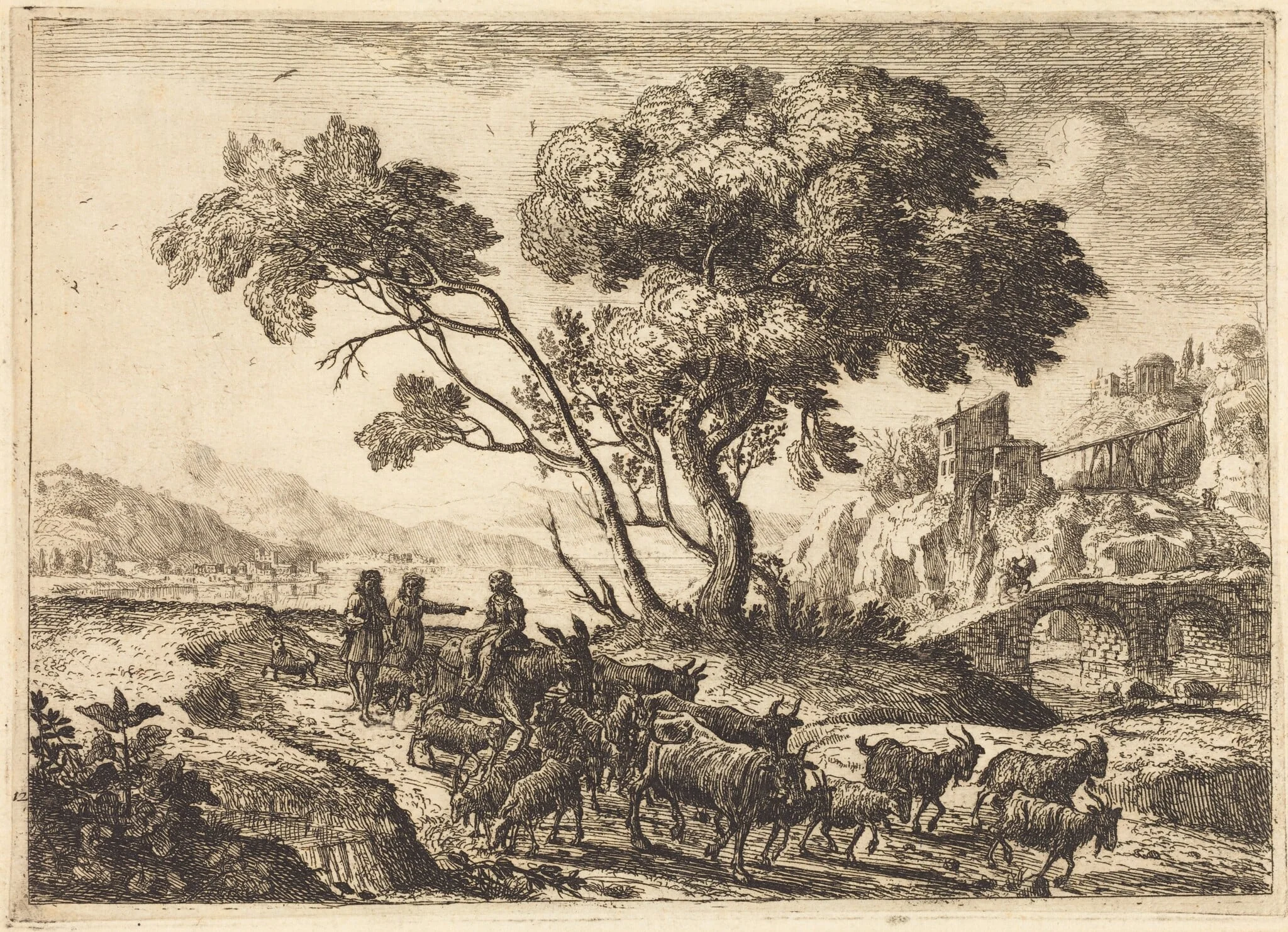 Departure for the Fields, detail