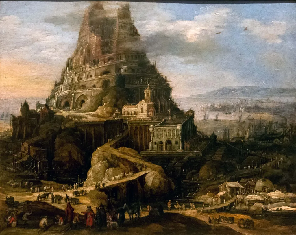 The Tower of Babel, by Joos de Momper the Younger, oil, 1598