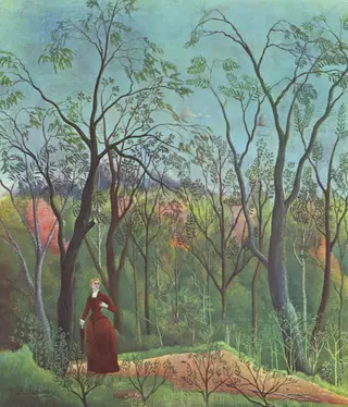 Walk in the Wood, by Henri Rousseau, oil, 1894