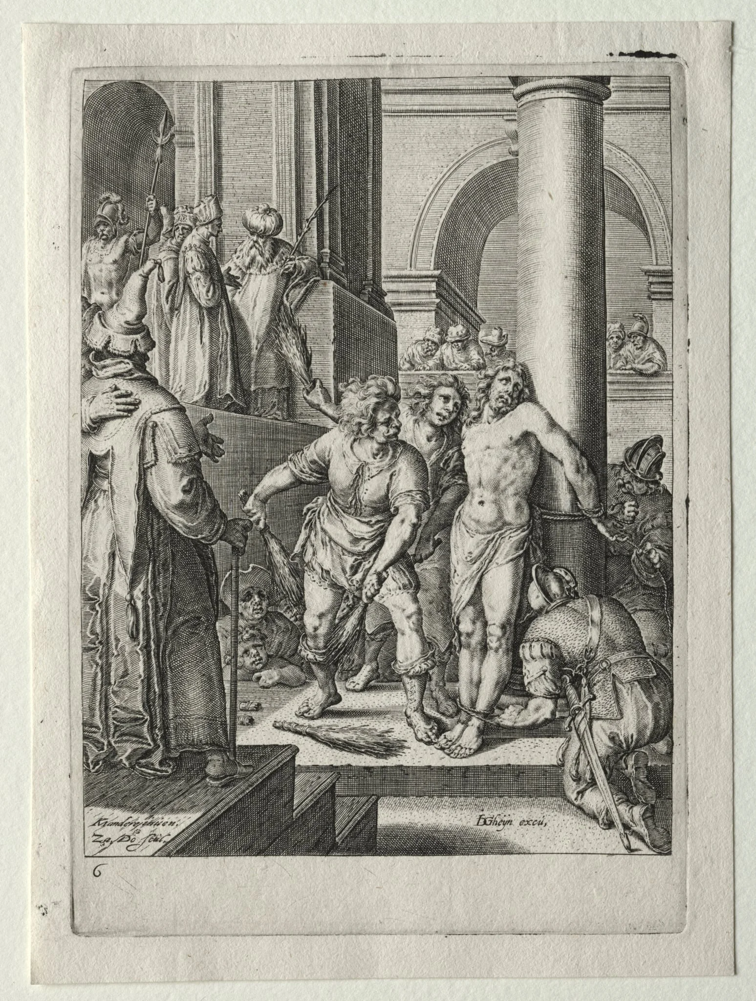 Passion Set: Flagellation of Christ, detail