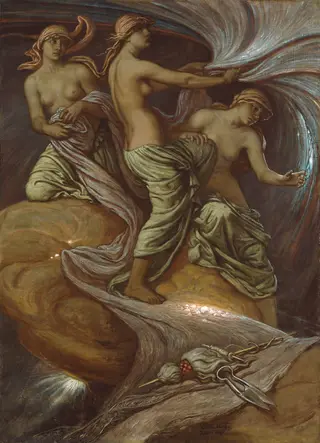 The Fates Gathering in the Stars, by Elihu Vedder, oil, 1894