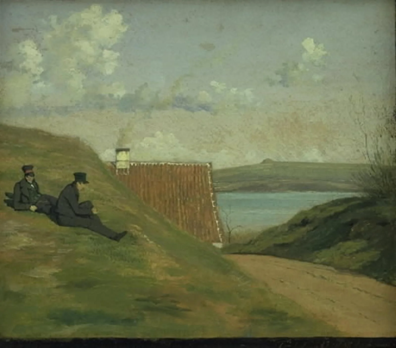 A Sunken Road near Frederiksværk, detail