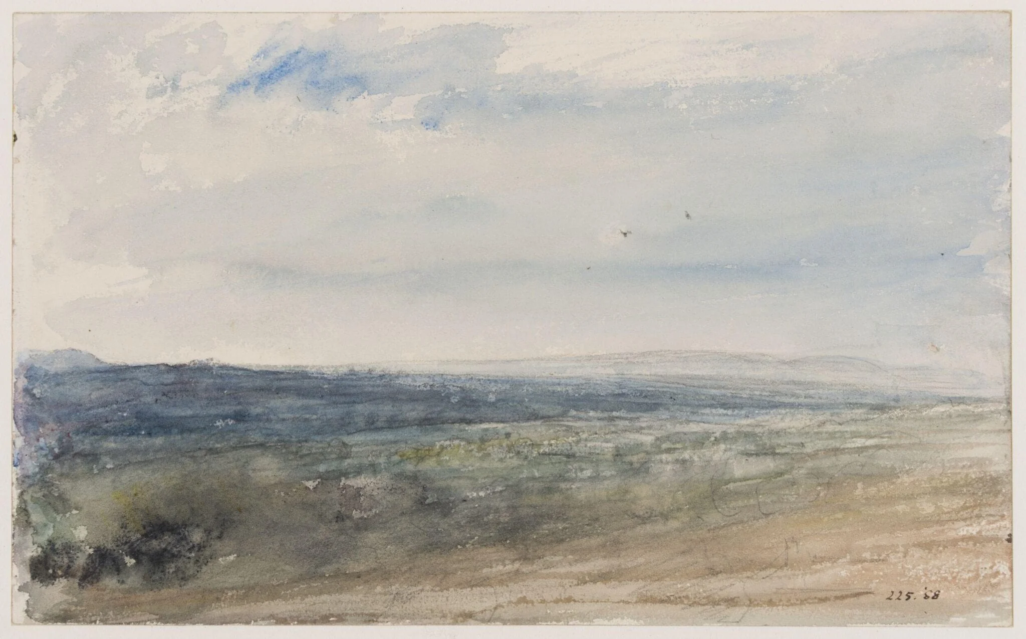 A view of downland country, detail