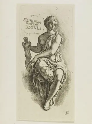 Signorum Veterum Icones, by Jan de Bisschop, ink, 1670