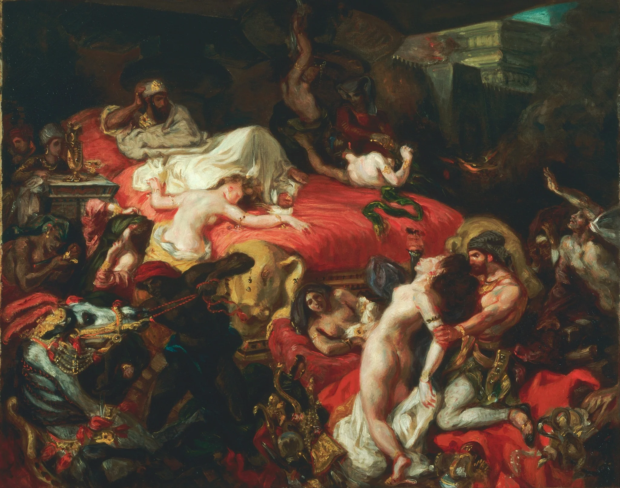 Death of Sardanapalus, detail