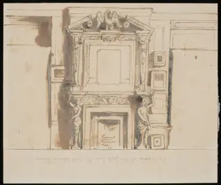 Ornamental Fireplace, by William Mulready, 1850