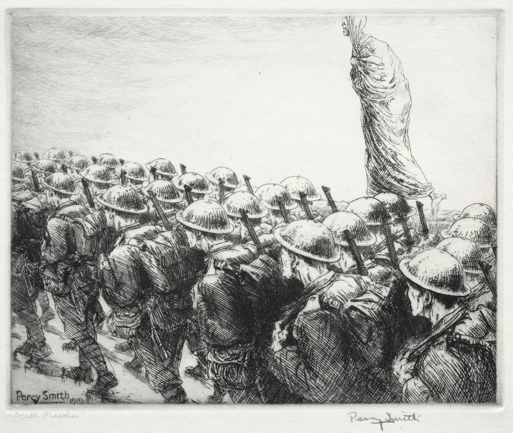 Dance of Death: Death Marches, by Percy John Delf Smith, 1919