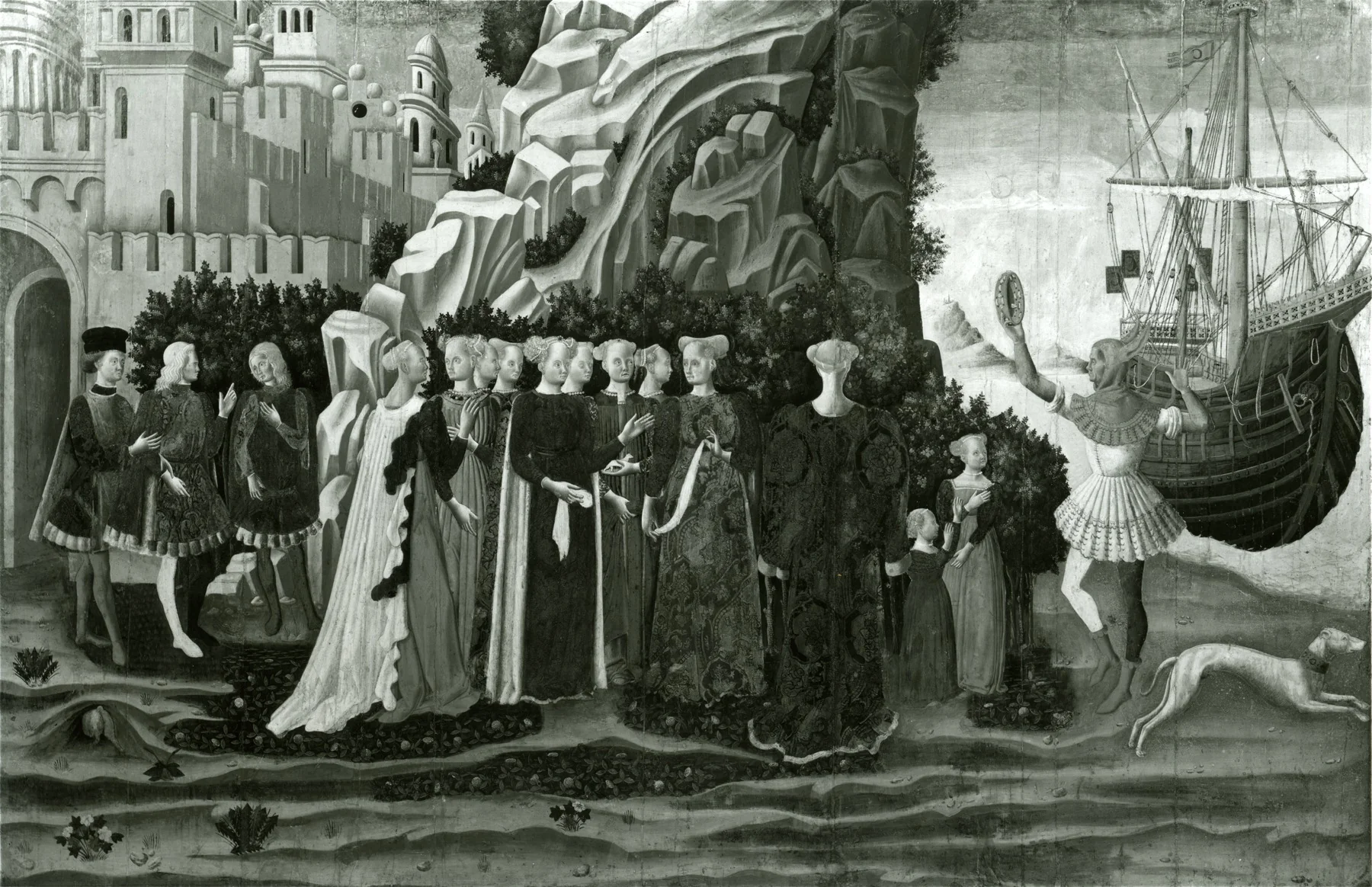 The Embarkation of Helen for Cythera, detail