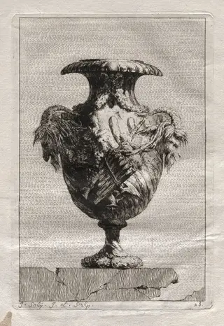 Suite of Vases:  Plate 28, by Jacques François Saly, 1746